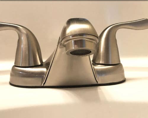 Bathroom Faucet after cleaning