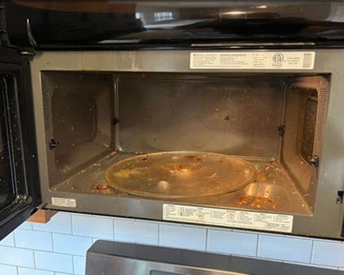 Microwave before cleaning