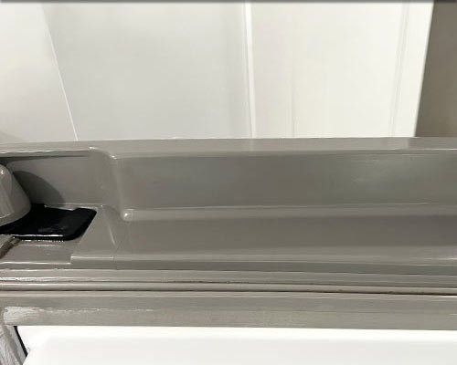 Top of Refrigerator Door after cleaning