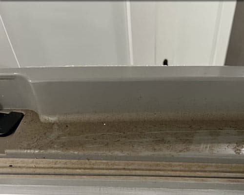 Top of Refrigerator Door before cleaning
