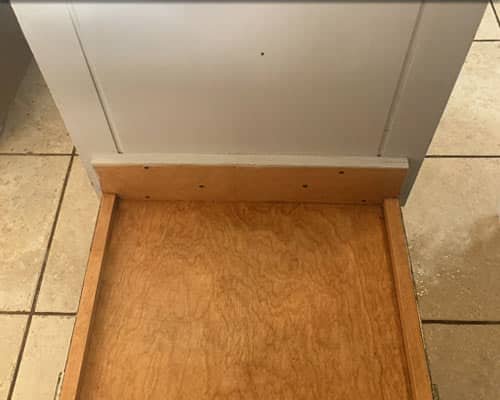 Trash Can Cabinet after cleaning